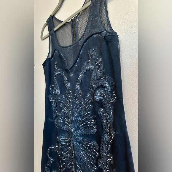 Free People Ice Ice Baby Beaded Dress Size M - Picture 5 of 9